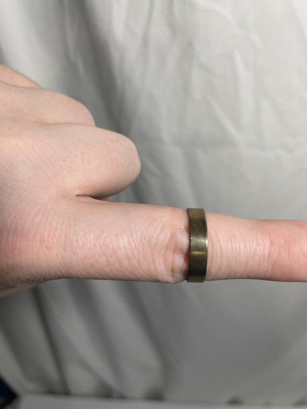 Unbranded Bronze Tone Plain Band Ring Size 7.5 Minimalist Unisex